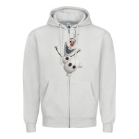 Dove Grey olaf frozen 01 Zipper Hoodie - linhVisuals