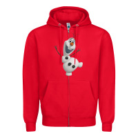 Red olaf frozen 01 Zipper Hoodie - linhVisuals