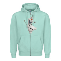 Seafoam olaf frozen 01 Zipper Hoodie - linhVisuals