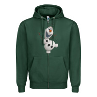 Sports Green olaf frozen 01 Zipper Hoodie - linhVisuals