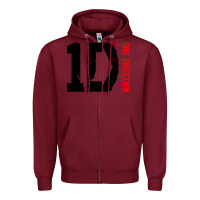 Burgundy one direction 1d [twhite] Zipper Hoodie - linhVisuals