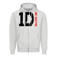 Dove Grey one direction 1d [twhite] Zipper Hoodie - linhVisuals