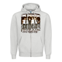 Dove Grey one direction 04 [tb] Zipper Hoodie - linhVisuals