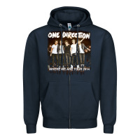 Navy one direction 04 [tb] Zipper Hoodie - linhVisuals