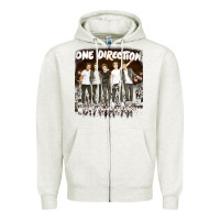 Oatmeal Heather one direction 04 [tb] Zipper Hoodie - linhVisuals