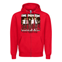 Red one direction 04 [tb] Zipper Hoodie - linhVisuals