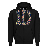 Black one direction flower [tw] Zipper Hoodie - linhVisuals