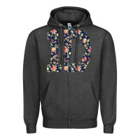 Charcoal Heather one direction flower [tw] Zipper Hoodie - linhVisuals