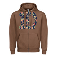 Chestnut one direction flower [tw] Zipper Hoodie - linhVisuals