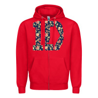 Red one direction flower [tw] Zipper Hoodie - linhVisuals