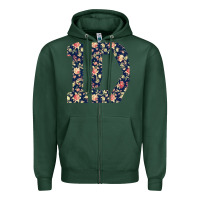 Sports Green one direction flower [tw] Zipper Hoodie - linhVisuals