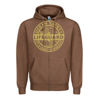 Chestnut honolulu lifeguard   lifeguard Zipper Hoodie - linhVisuals