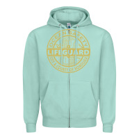 Seafoam honolulu lifeguard   lifeguard Zipper Hoodie - linhVisuals