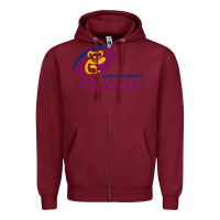 Burgundy queensland rugby Zipper Hoodie - linhVisuals