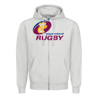 Dove Grey queensland rugby Zipper Hoodie - linhVisuals