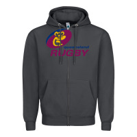 Smoke queensland rugby Zipper Hoodie - linhVisuals