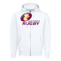 White queensland rugby Zipper Hoodie - linhVisuals