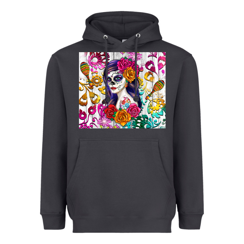 Sugar Skull Girl Heavyweight Hoodie by RanaPortraitStore | Teevron