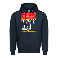 Navy kreator essential music Zipper Hoodie - linhVisuals