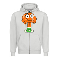 Dove Grey darwin Zipper Hoodie - linhVisuals