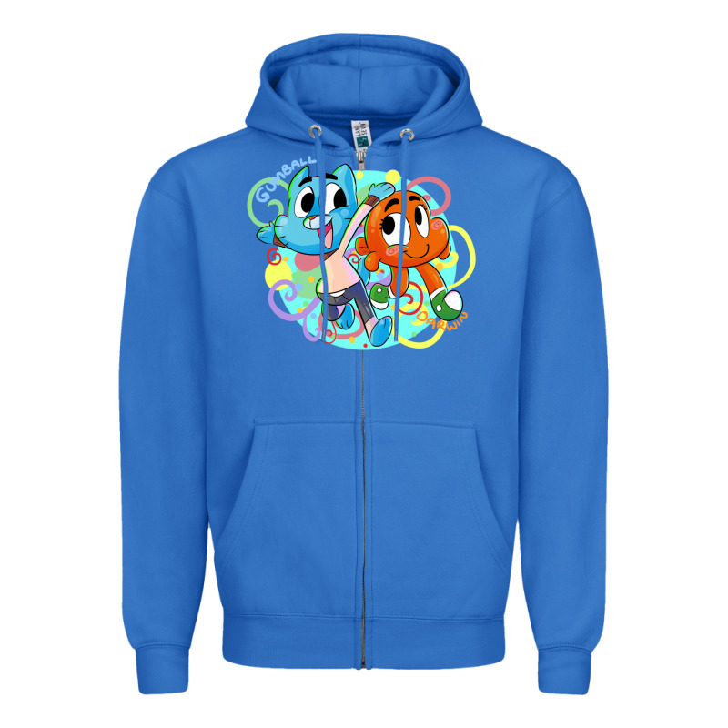 Gumball And Darwin Zipper Hoodie by linhVisuals | Teevron