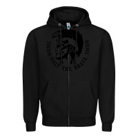 Black diesel only the brave Zipper Hoodie - linhVisuals