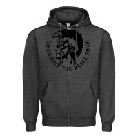 Charcoal Heather diesel only the brave Zipper Hoodie - linhVisuals