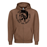 Chestnut diesel only the brave Zipper Hoodie - linhVisuals