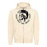 Sandshell diesel only the brave Zipper Hoodie - linhVisuals