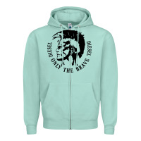 Seafoam diesel only the brave Zipper Hoodie - linhVisuals