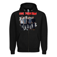 Black one direction watercolor [tw] Zipper Hoodie - linhVisuals