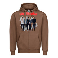 Chestnut one direction watercolor [tw] Zipper Hoodie - linhVisuals