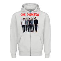 Dove Grey one direction watercolor [tw] Zipper Hoodie - linhVisuals