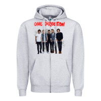 Heather Grey one direction watercolor [tw] Zipper Hoodie - linhVisuals