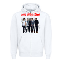White one direction watercolor [tw] Zipper Hoodie - linhVisuals