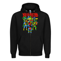 Black king gizzard and the lizard wizard Zipper Hoodie - linhVisuals