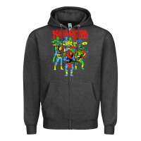 Charcoal Heather king gizzard and the lizard wizard Zipper Hoodie - linhVisuals