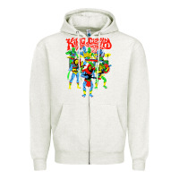 Oatmeal Heather king gizzard and the lizard wizard Zipper Hoodie - linhVisuals