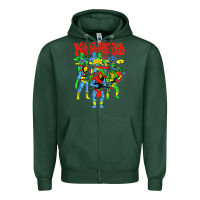 Sports Green king gizzard and the lizard wizard Zipper Hoodie - linhVisuals