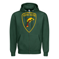 Sports Green young dolph Zipper Hoodie - linhVisuals