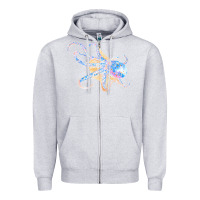 Heather Grey octopus t  shirtoctopus t  shirt Zipper Hoodie - linhVisuals