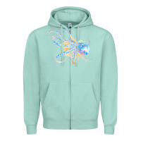 Seafoam octopus t  shirtoctopus t  shirt Zipper Hoodie - linhVisuals