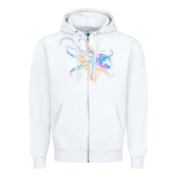 White octopus t  shirtoctopus t  shirt Zipper Hoodie - linhVisuals
