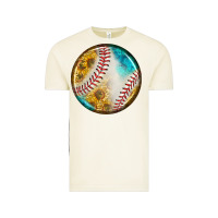 Vintage Arctic baseball with sunflower round earrings Vintage Tee - BundleAndBundleShop