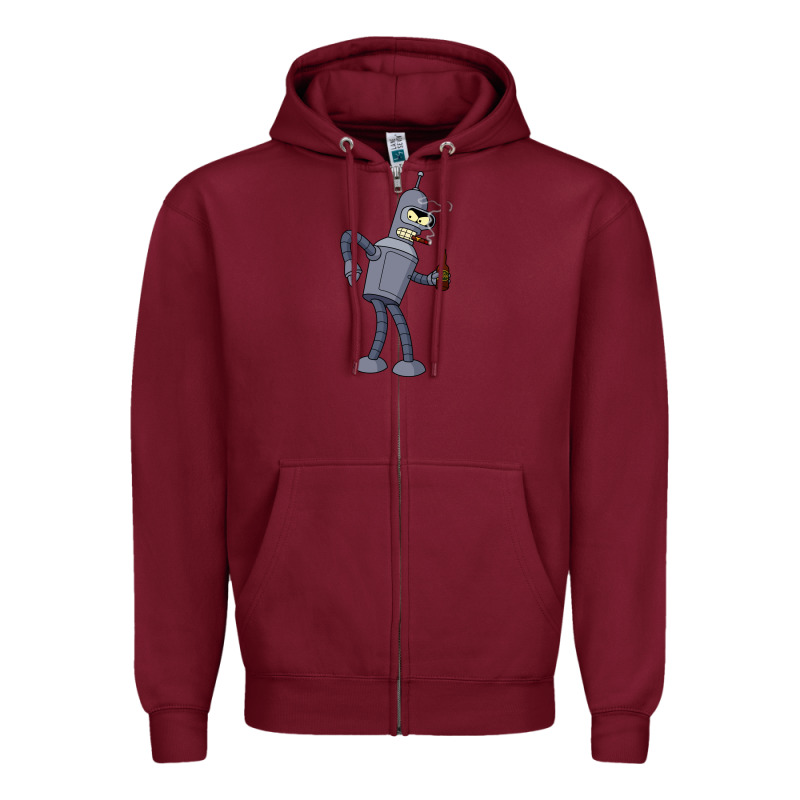 Futurama Bender Zipper Hoodie by linhVisuals | Teevron