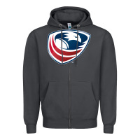 Usa Rugby Zipper Hoodie | Teevron