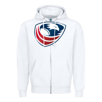 White usa rugby Zipper Hoodie - linhVisuals