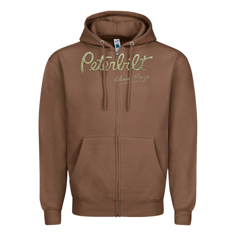 Peterbilt Class Pays   Trucker Quote Zipper Hoodie by linhVisuals | Teevron