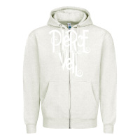 Oatmeal Heather pierce the veil 06 [tb] Zipper Hoodie - linhVisuals
