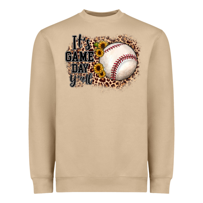 It's Game Day Y'all Baseball Heavyweight Sweatshirt by JahusDesignShop | Teevron